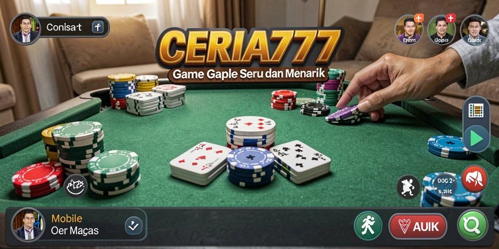 Tampilan menarik saat bermain Gaple di CERIA777.
