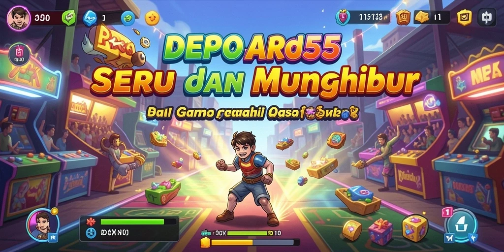 Tampilan gameplay seru dari DEPO555 dengan level yang penuh tantangan.