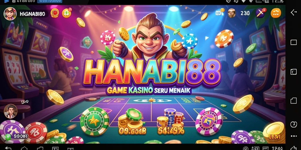 Tangkapan layar utama memperlihatkan gameplay seru dalam permainan Kasino.