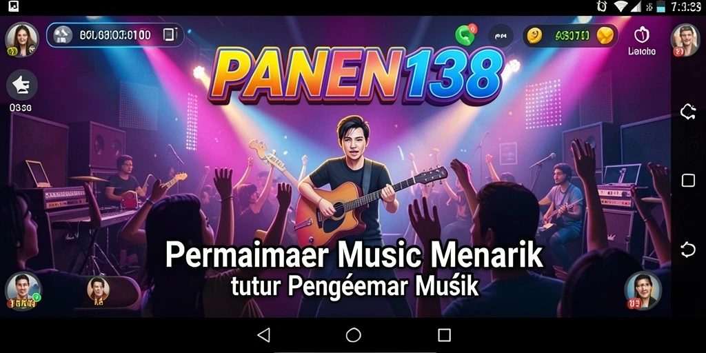 Tampilan gameplay yang menarik dengan beragam lagu musik.