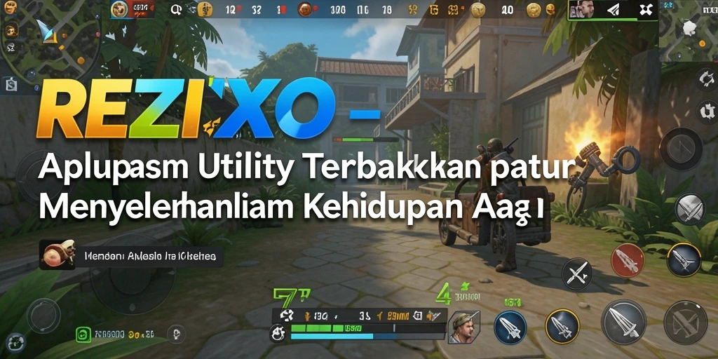 Tampilan utama aplikasi REZIXO yang user-friendly.