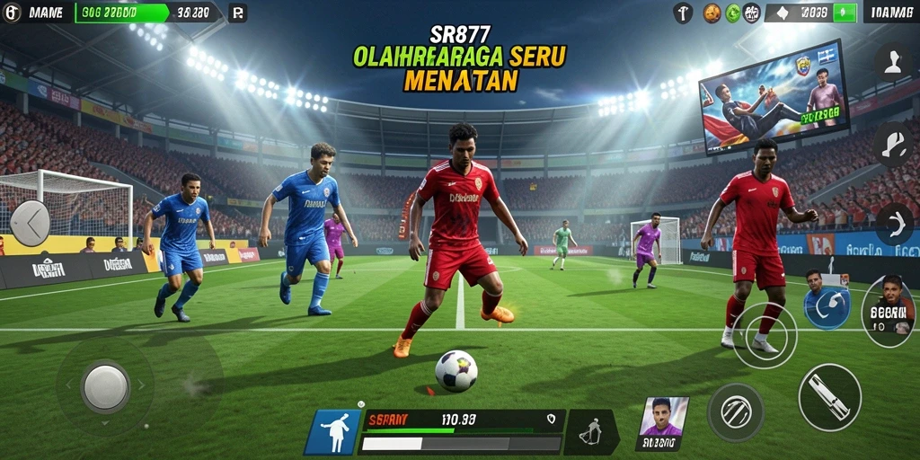 Screenshot gameplay SR877 menunjukkan aksi seru dalam olahraga.