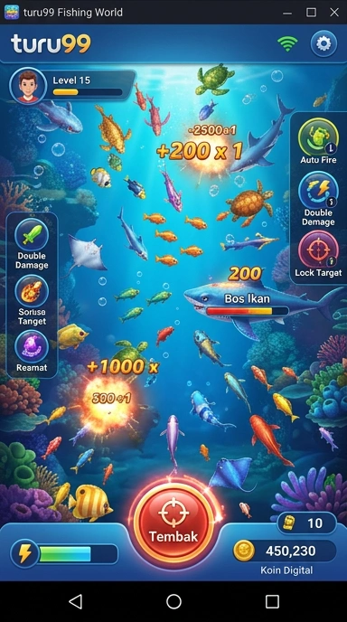 Tampilan aplikasi turu99 dengan berbagai pilihan APK.